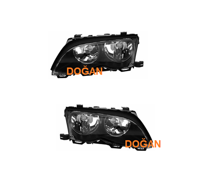 ÖN FAR (SİYAH ZEMİN) SOL E46 2001- resmi